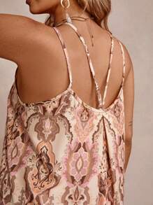 SHEIN VCAY Plus Size Women Floral Print Vacation Casual Camisole