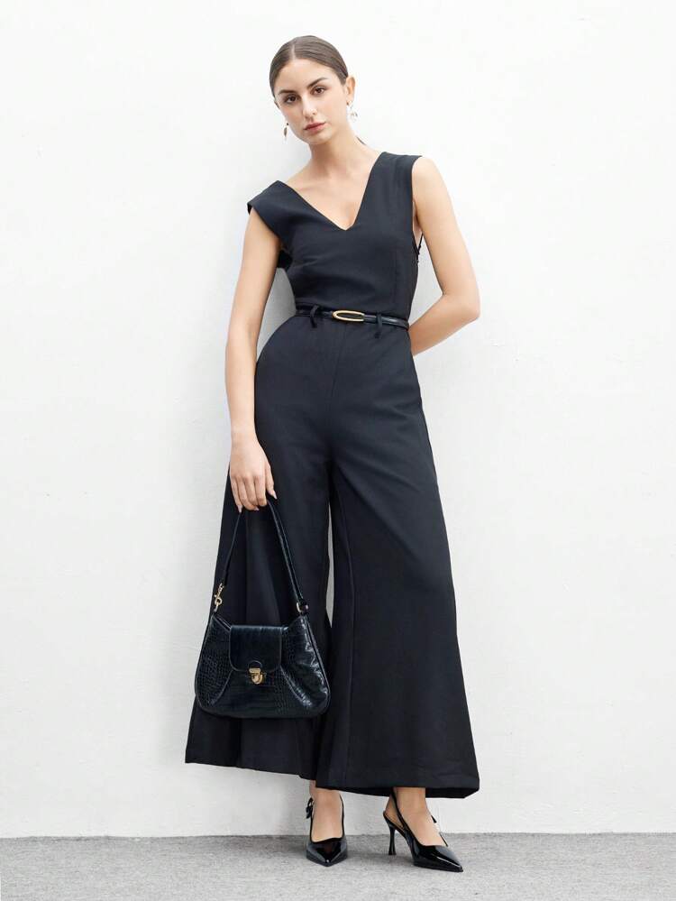 CUCCOO BIZCHIC Women's Buckle Side Square Toe High Heeled Pumps With Hollow Out Design, Fashionable And Sexy Elegant Basics Business Casual Business Chic Spring Shoes Spring Break Easter For Christmas Spring Shoes