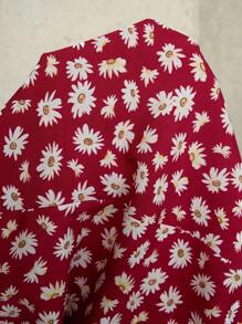 Breezaya Plus Size Spaghetti Strap Sleeveless All-Over Ditsy Floral Summer Camisole Dress