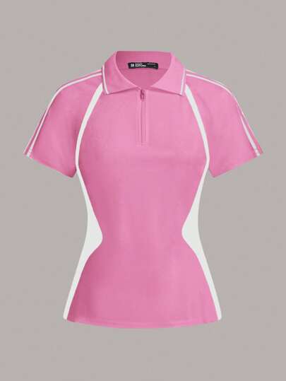 Exploreva XH047 修身运动瑜伽跑步户外T恤健身房女式衬衫