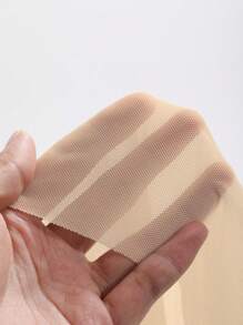 DAZY 女士露肩网纱夏季连衣裙 返校节礼服 婚纱 舞会礼服 优雅女士连衣裙 - 米色 - 查看 7