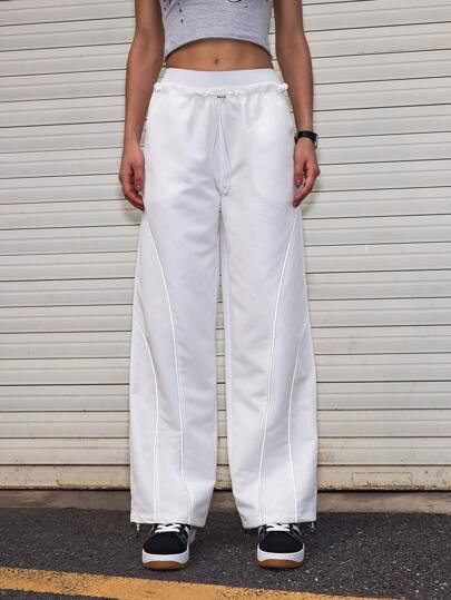 Streetz SHEIN Sport 女士纯色运动裤，夏季时尚