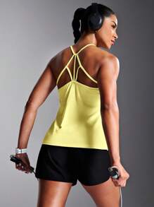 Powerista Magliette e canotte sportive di moda monocromatiche, adatte per l'estate