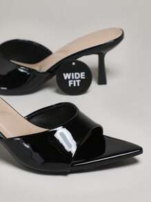 SHUZIA Party Elegant Wide Fit Women Comfortable Point Toe Kitten Heel Sandals