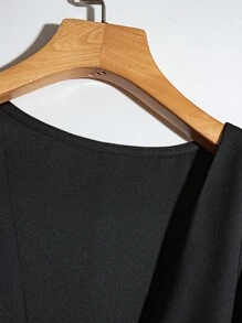 Franclia 女士优雅纯色垂坠领无袖衬衫