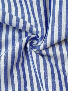 SHEIN Maternity Nursing Dress, Blue Striped Dress Women Short Dresses Summer Summer Dresses For Women Casual Maternity Dress Summer Blue White Vacation - Blue and White - View 4