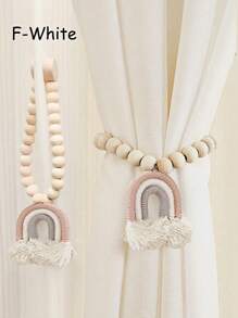 1 dây buộc rèm cửa từ tính cầu vồng có dây đeo hạt, trang trí rèm cửa cho phòng khách, phòng ngủ, nhà bếp, phòng ăn, quà tặng sinh nhật, tốt nghiệp - Nhiều màu - Xem 9