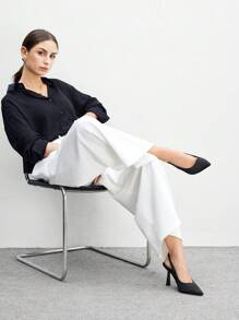 SHEIN X Lucía Bellido CUCCOO BIZCHIC Giày nữ Giày mũi nhọn tối giản Giày cao gót hở mũi thanh lịch Giày cao gót màu đen cho mùa hè Giày cao gót tốt nghiệp Giày dự tiệc Giày đi nghỉ Giảm giá mùa hè Giày trở lại trường Giày sinh viên Giày cơ bản thanh lịch Giày công sở giản dị Giày công sở sang trọng Giáng sinh Mùa thu Năm mới Ngày lễ - màu đen - Xem 8