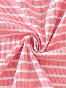 2pcs/Set Striped Dresses For Teen Girls, Includes Striped Dress And Pink Striped Dress
