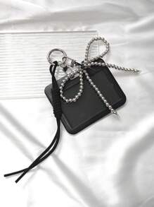 ROMWE Kawaii 1pc Black Student ID Card Holder, 3-Inch Size, Lanyard Attachment For Backpack, ID Card Case - Black - View 3