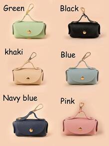 现货户外皮革马桶拾便器/便携式宠物便袋分配器/跨境多色狗屎袋/多色