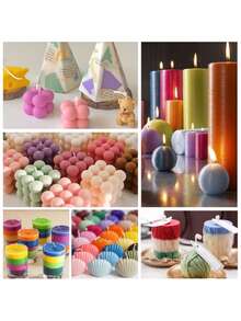 SHEIN 16 Colors Of Candle Dyes (5 Grams Each). Candle Color Blocks Are Combined With Solid Concentrated Colorants For Candle Making