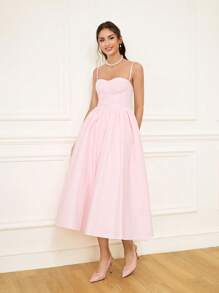 CUCCOO HITCHD Women Elegant Lace Embroidery Pointed Toe Shallow Pink Mesh Formal Shoes, High Heels Bridal Wedding Guest Party Pumps, Romantic Bridesmaid Shoes - Pink - View 7