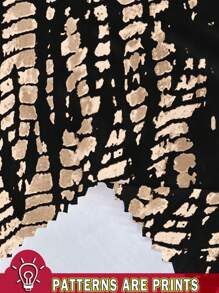 EMERY ROSE Casual Retro Pattern Loose Women's Summer Dress Chic Dress - Multicolor - View 4