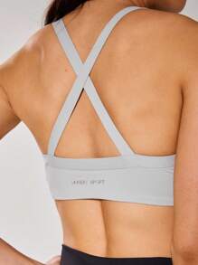 Musera Sport Women Sports Bras, For Padel, Tennis, Pickleball Gym Fitness - Grey - View 6