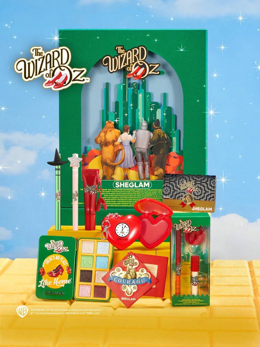 The Wizard of OZ™ | SHEGLAM Full Collection 完整套裝 品牌 美容 化妝 化妝品 適合女性與女孩 完美搭配冬季 Y2K 時尚 流行 生日禮物 假期 派對準備就緒 最佳顏色