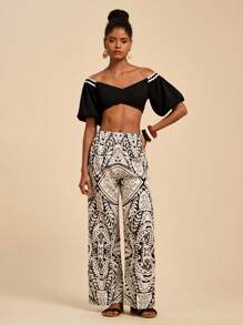 Travachic Conjunto de dos piezas para mujer para uso diario, conjunto de 2 piezas para mujer, conjunto de dos piezas para mujer, conjuntos de verano para mujer, adecuado para vacaciones, ropa de resort para mujer, atuendos de playa para mujer de resort, conjunto de dos piezas para mujer, vacaciones