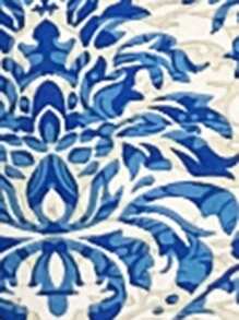 SHEIN VCAY 大码女式度假系带腰身印花阔腿七分裤 - 藍白色 - 查看 7