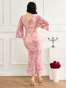 Modelyn Vestido entallado con estampado floral para mujer - Rosa - Ver 6