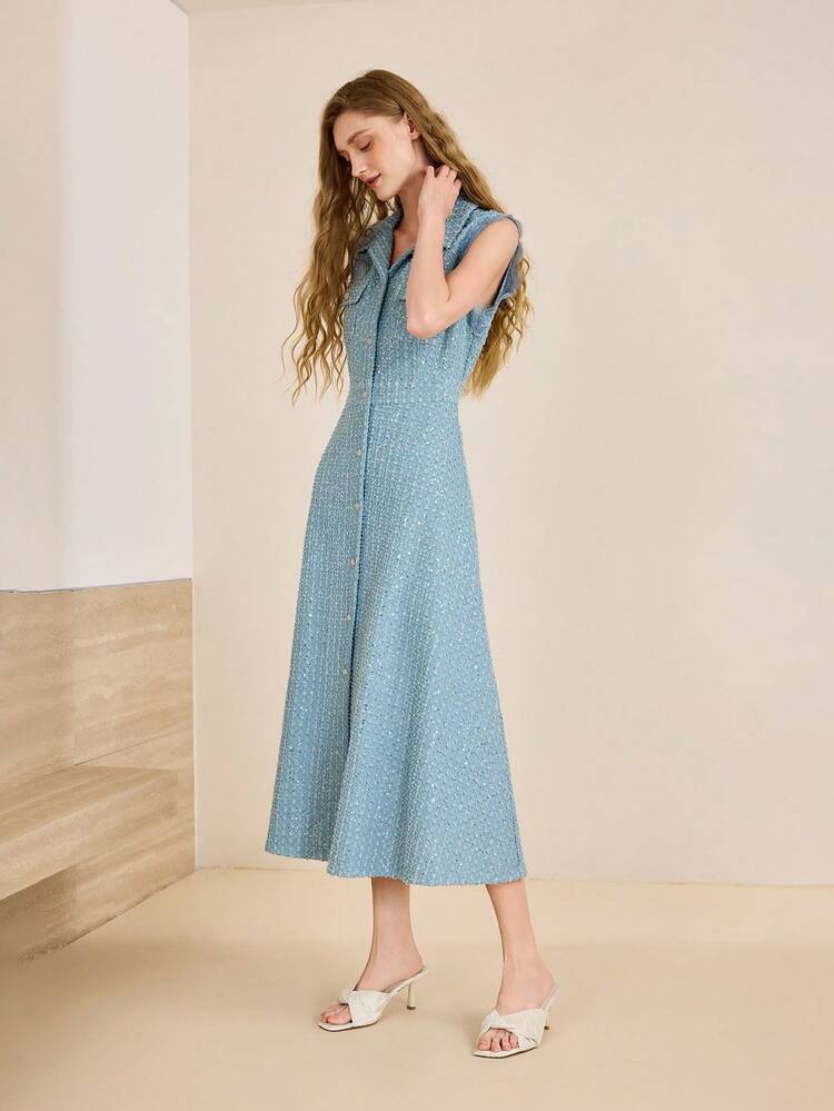 SOLID COLOR FASHIONABLE PERSONALIZED STILETTO HEEL SQUARE TOE MULE SANDALS FOR WOMEN