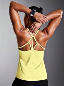 Powerista Magliette e canotte sportive di moda monocromatiche, adatte per l'estate