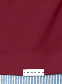 SUMWON Club New York Upscale International Premium Oversize T-Shirt Club Wear High End Fall Spring Collection - Red - View 4