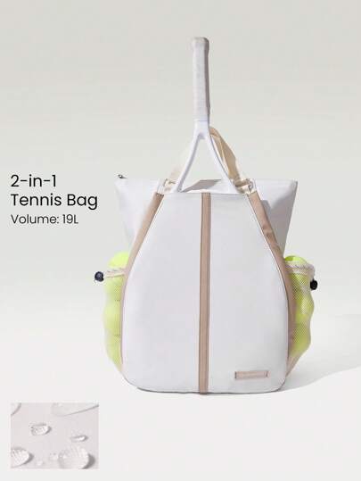 GLOWMODE Bolsa Mochila de Armazenamento Multilayer com Alças Ajustáveis de Ombro de 19l para Quadra, Tênis, Golfe, Uso Casual Diário