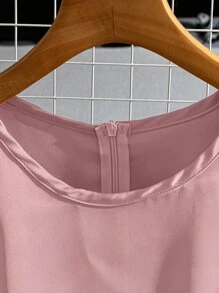Franclia Vestido sin mangas de estilo de señora madura de alta gama