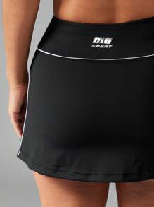 MISSGUIDED Gonna da tennis sportiva, minigonna attiva da allenamento, abbigliamento da fitness, gonna da corsa con pantaloncini integrati, abbigliamento da campo