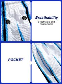 Horizaway Men's Vacation Casual Striped Drawstring Waist Beach Shorts Men Swim Trunks Swim Suits For Men Bathing Suit For Men,Outdoor Sports Trunks, Summer - Multicolor - View 5