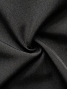 Manfinity AFTRDRK Men's Fall Long Sleeve Button Down Casual Contrast Geo Printed Disco Graphic Vintage Collar Shirt, For Dad And Me, Shirt, Daddy - Black - View 3