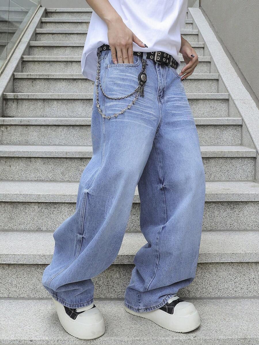 Manfinity EMRG 男士宽松牛仔裤，时尚适合夏季