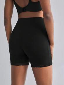 BloomMama Comfy Black Floral Lace High Waist Maternity Brief Underwear - Black - View 2