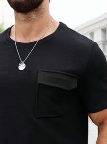Manfinity Homme Men's Casual Solid Color Short Sleeve T-Shirt And Shorts Set, Summer Casual Two Pieces Set Men's Men T Shirt Co Ords