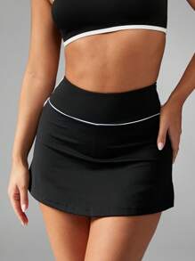 MISSGUIDED Gonna da tennis sportiva, minigonna attiva da allenamento, abbigliamento da fitness, gonna da corsa con pantaloncini integrati, abbigliamento da campo