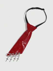 ROMWE Grunge Punk 1 chiếc mặt dây chuyền chữ thập đỏ phong cách Gothic cho áo sơ mi nữ, cà vạt nơ Y2K cho ngày tựu trường, tốt nghiệp - Nhiều màu - Xem 4