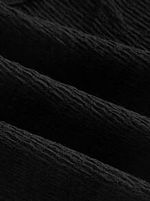 SHEIN MOD Women's Black Patchwork Bohemian Maxi Skirt With Belt Business Casual Woman