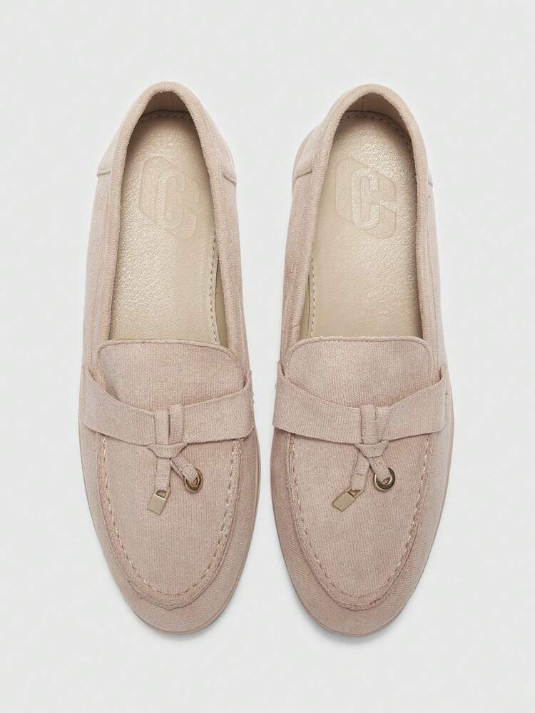 CUCCOO BIZCHIC Women's Casual Comfortable Flat Loafers, Fashion Pink