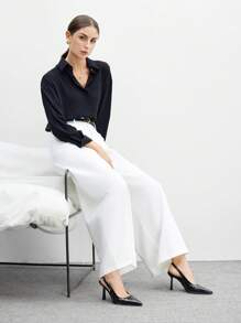 CUCCOO BIZCHIC Damen Burgunderrote Schleifendekoration Lolita Stil High Heel Pumps mit Knöchelriemen - Schwarz - Übersicht 7