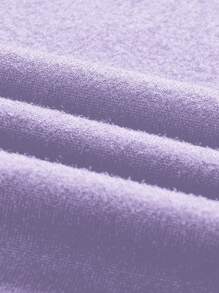 SHEIN EZwear 1pc Women's Purple Casual Minimalist Sleeveless Bodycon Dress, Suitable For Summer,Bodycon Dress Chic Dress - Purple - View 4