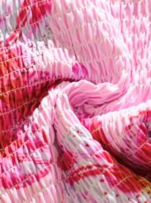 SHEIN 少女花卉印花比基尼套装，假日风格，夏日海滩 - 彩色 - 查看 6