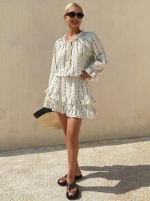 DAZY Women Two Pieces Outfits For Daily Wear Vacation - Apricot - View 6