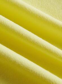 SHEIN EZwear Plus Size Women Yellow & White Floral Embroidered Camisole Tank Top - Yellow - View 3