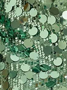 Vowa 优雅奢华亮片拼布筒形弹性针织迷你派对礼服，适合婚礼、活动、单身派对和正式场合，适合鸡尾酒会 - 綠色 - 查看 9