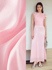 MOTF STUDIO FOLD PLEATED ZIPPER DRESS - Pink - View 1