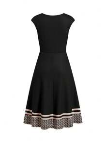 Ellevyn Vestidos cortos para mujer, conjunto para graduación - Negro - Ver 2