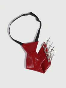 ROMWE Grunge Punk 1 chiếc mặt dây chuyền chữ thập đỏ phong cách Gothic cho áo sơ mi nữ, cà vạt nơ Y2K cho ngày tựu trường, tốt nghiệp - Nhiều màu - Xem 3
