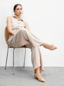 CUCCOO BIZCHIC 女士鞋 简约尖头优雅米色百搭平底鞋 适合夏季度假鞋 夏季促销 优雅基础款 商务休闲 商务时尚 圣诞节 秋季 新年 假期 - 杏色 - 查看 7