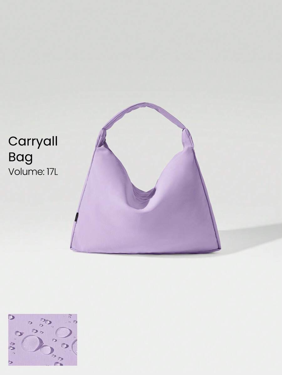 GLOWMODE 17L Unadjustable Textured Water-Resistant Shoulder Bag Fall Winter - Purple - View 1