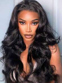 5x5 预拔无胶蓬松波浪假发 预剪透明蕾丝闭合假发 16-30 英寸 180% 密度预漂白结卷发雷米真人发假发 - SNatural - 查看 6